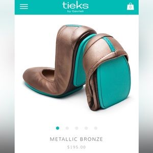 Tieks in Metallic Bronze Size 7